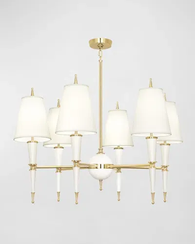 Jonathan Adler Versailles 37" 6-light Chandelier In White