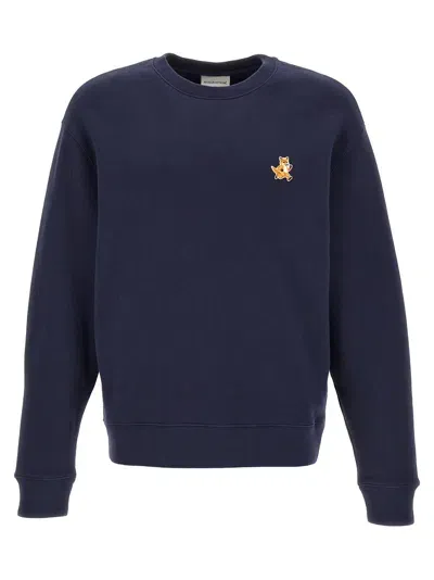 Maison Kitsuné Speedy Fox Patch Sweatshirt In Navy