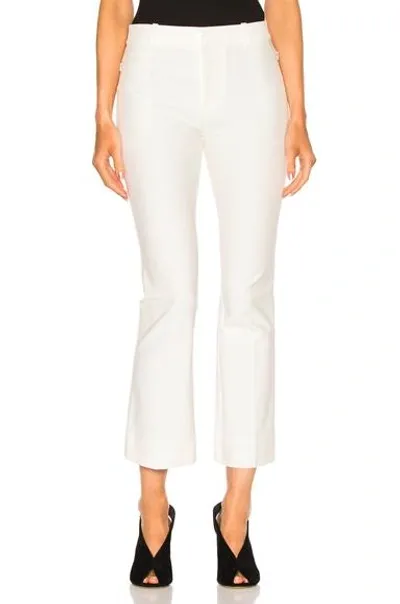 Derek Lam 10 Crosby Elasticated Waistband Tapered Trousers In White