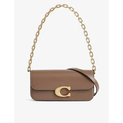 Coach Idol 23 Crossbody -  - Leather - Dark Stone In Brown