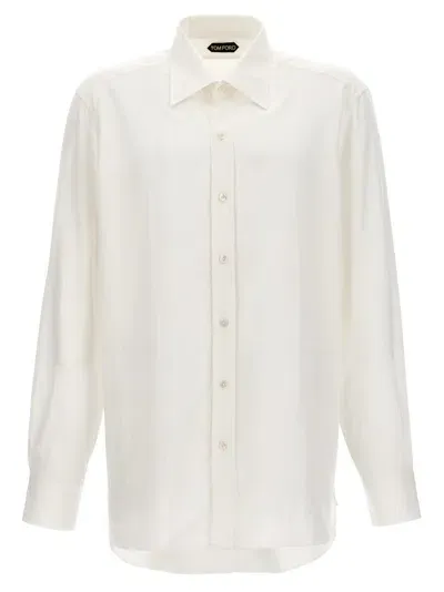 Tom Ford Buttoned Long In White