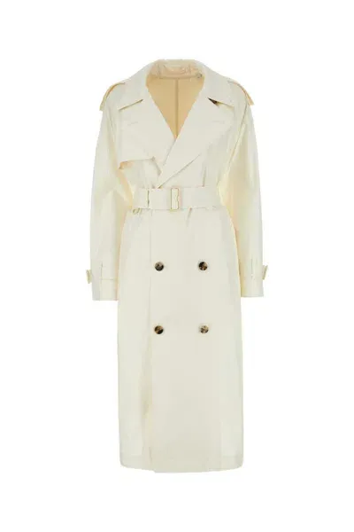 Burberry Coats In White