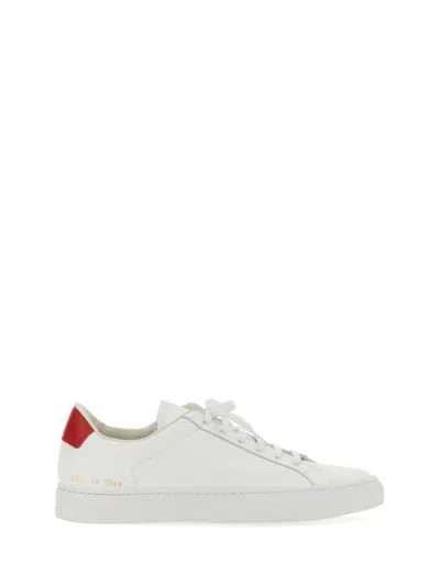 Common Projects Retro Low Leather Sneakers In White