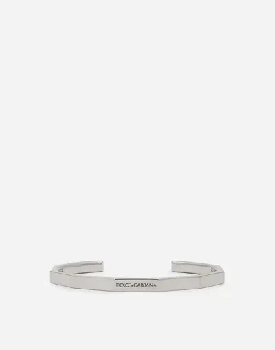 Dolce & Gabbana Dolce&gabbana Logo Bracelet In Metallic