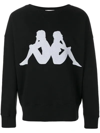 Faith Connexion X Kappa Logo Sweatshirt In Black