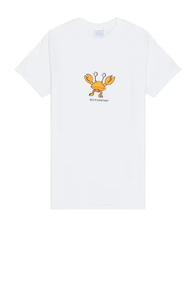 Sci-fi Fantasy Crab Tee In White