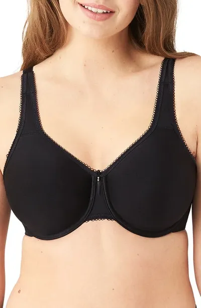 Wacoal Basic Beauty Seamless Underwire Bra In Black