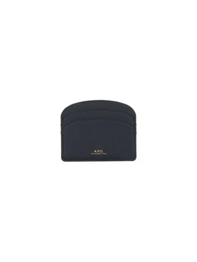 Apc ‘demi-lune' Card Holder In Black  