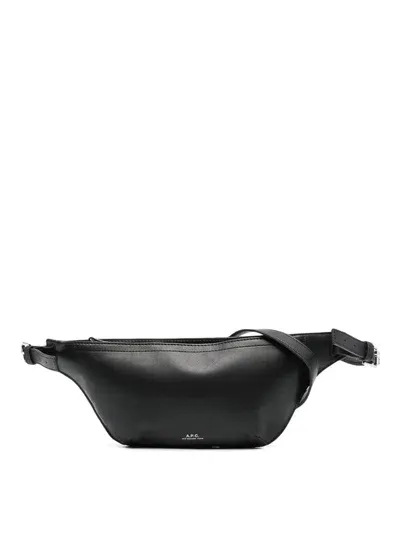 Apc Medium Logo-print Belt Bag Black