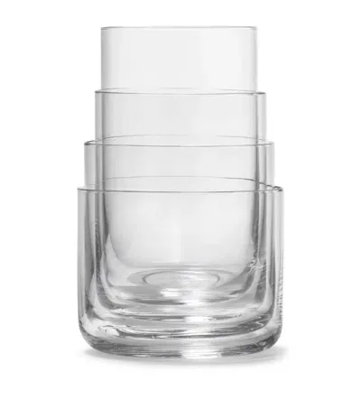 Aarke Set Of 4 Nesting Tumblers In Transparent