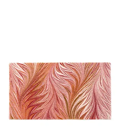 Abyss & Habidecor Egyptian Cotton-blend Sissy Bath Mat In Pink