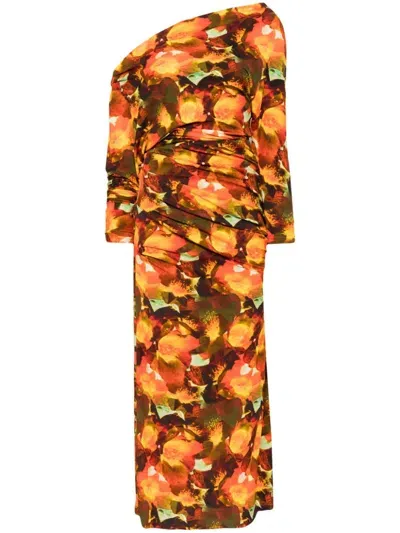 Acler Burford Dress In Orange