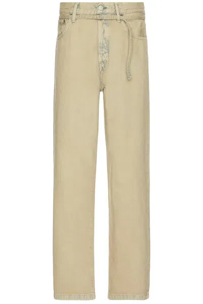 Acne Studios 1991 Toj Straight Denim Jean In Light Sand