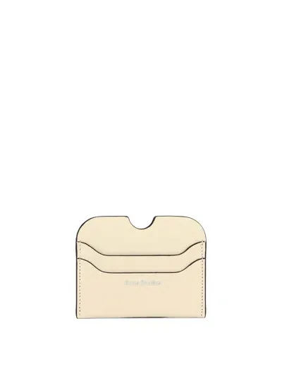 Acne Studios Card Holder With Logo Wallets & Card Holders In White