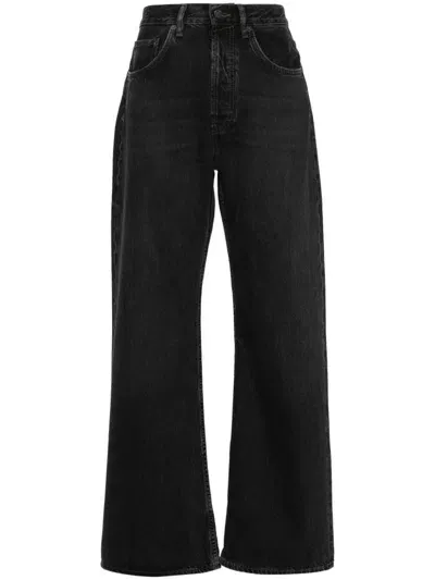 Acne Studios Denim Cotton Jeans In Black