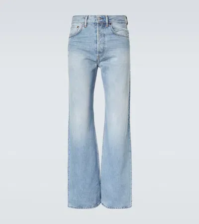 Acne Studios Mid-rise Wide-leg Jeans In Blue