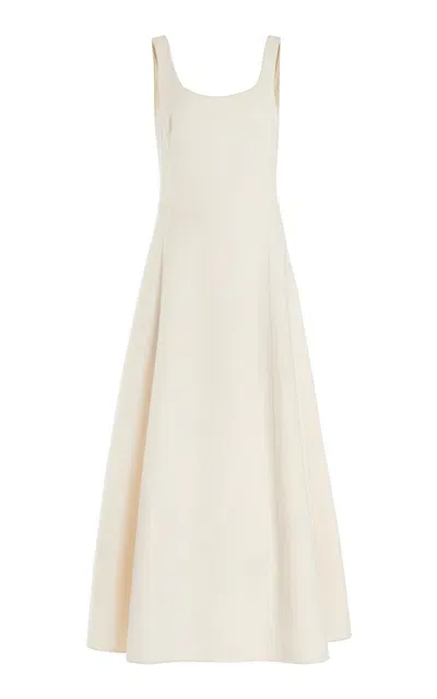 Adam Lippes Cashmere Maxi Dress In Ivory