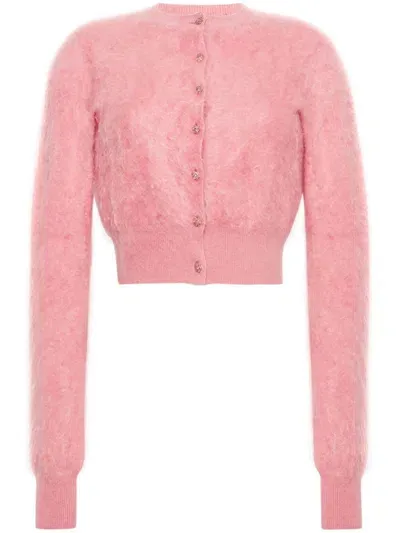 Adam Lippes Cruz Cardigan In Rose