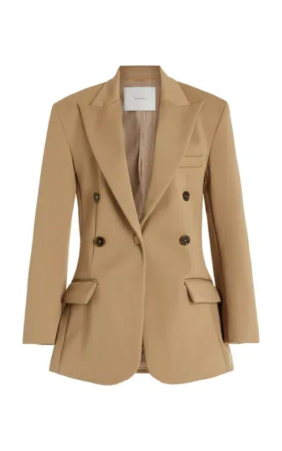 Adam Lippes Technical Wool Blazer In Neutral