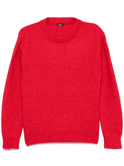 Add Crew-neck Sweater In Red