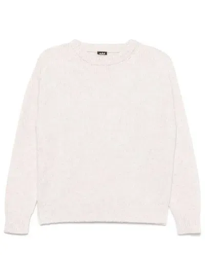 Add Crew-neck Sweater In White