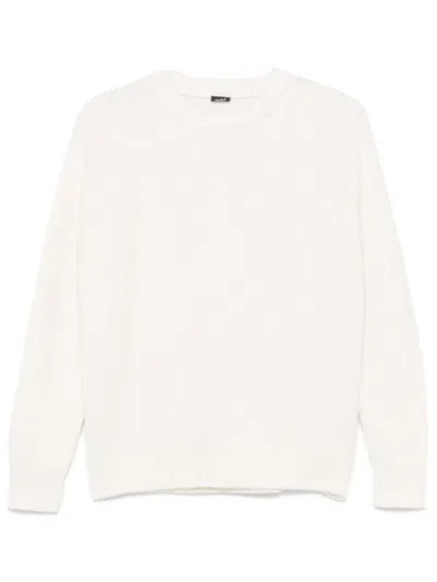 Add Crew-neck Sweater In White