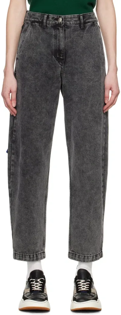 Ader Error Black Faded Jeans In Noir