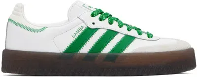 Adidas Originals Sambae "cloud White/green" Sneakers