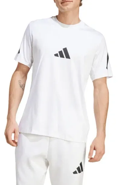 Adidas Sportswear Z.n.e. Performance Graphic T-shirt In White