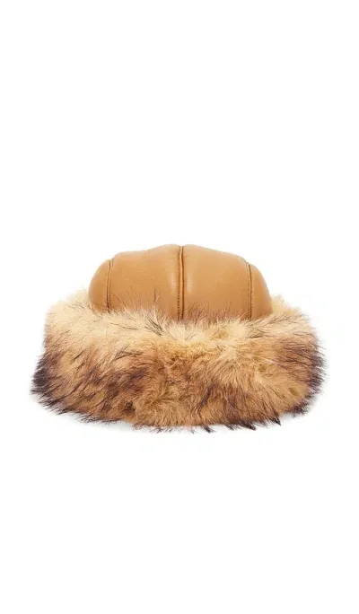 Adrienne Landau The Esme Faux Fur Hat In Blue