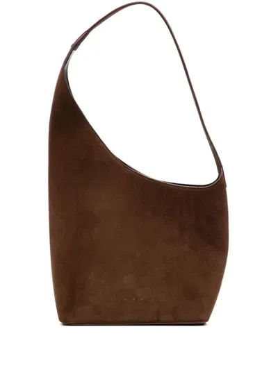 Aesther Ekme Demi Lune Suede Tote Bag In Brown