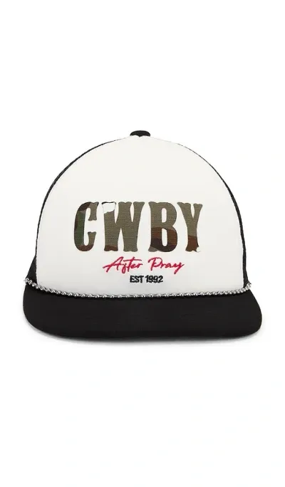 After Pray Cwby Trucker Cap In Black