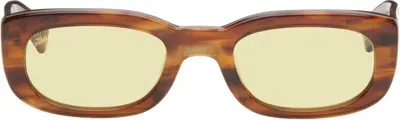 Akila Brown Solaris Sunglasses In Burgundy