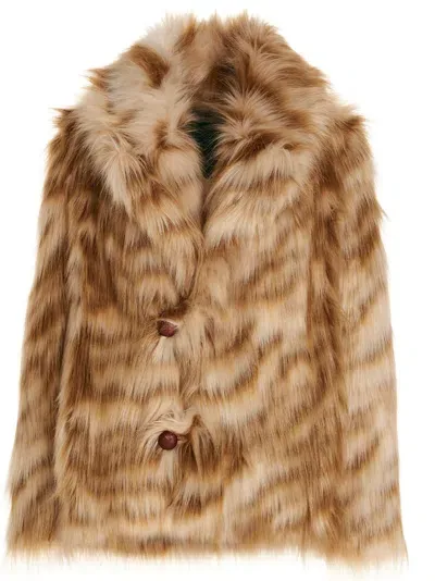 Alabama Muse Multicolor Reed Fur Coat