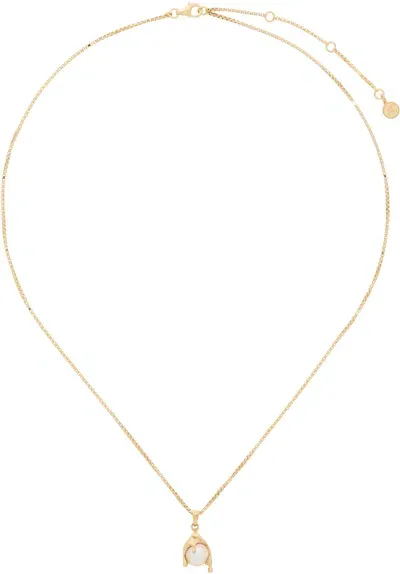 Alan Crocetti Gold Nano Pearl Melt Necklace