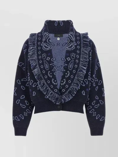 Alanui Bandana Cardigan In Blue