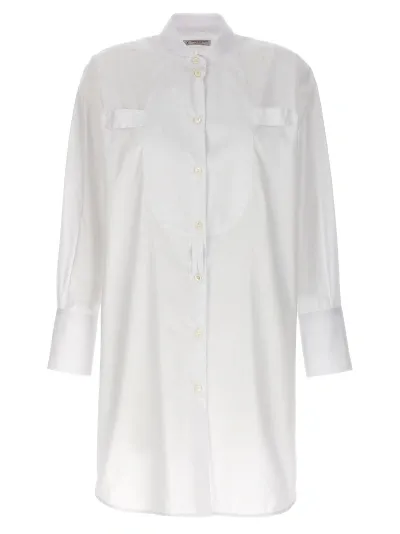 Alberto Biani Long Plastron Tuxedo Shirt Shirt, Blouse In White