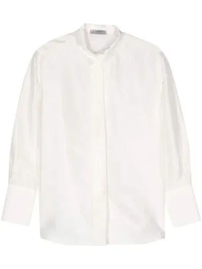 Alberto Biani Silk Shirt In White