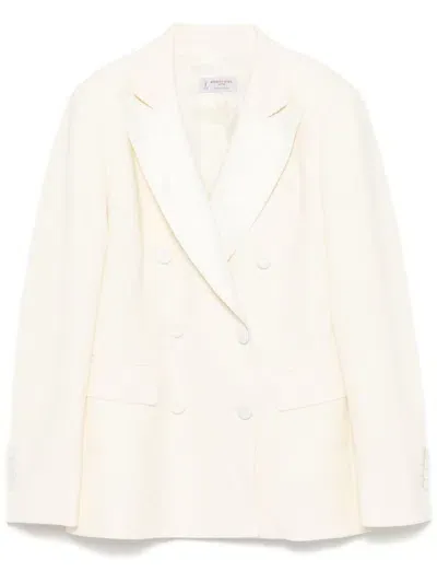 Alberto Biani Textured Blazer In White