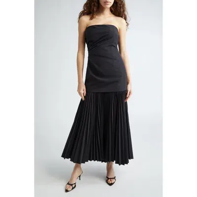 A.l.c . Austin Strapless A-line Dress In Black