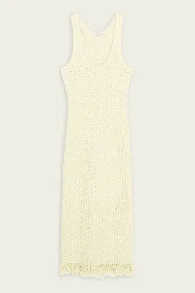 A.l.c Clementine Bouclé Knit Midi Dress In Natural White