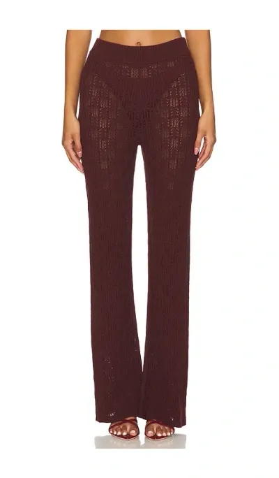 A.l.c Keeley Pant In Burgundy