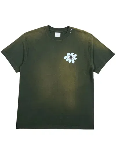 Alchemist All-seeing Flower T-shirt In Green