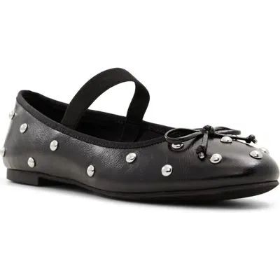 Aldo Byanca Imitation Pearl Mary Jane Flat In Black