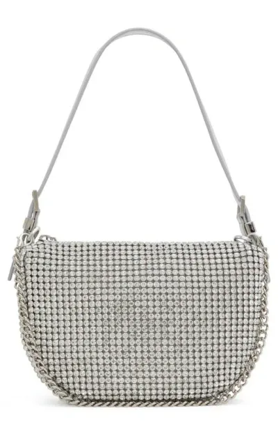 Aldo Misterax Synthetic Shoulder Bag In Silver