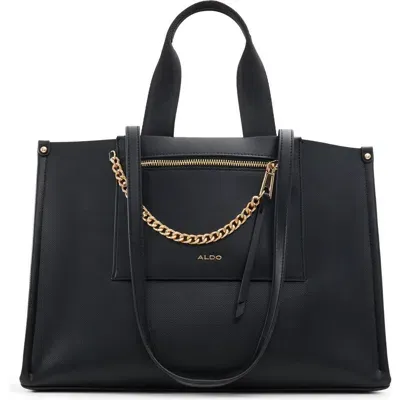 Aldo Sibyl Faux Leather Satchel In Black