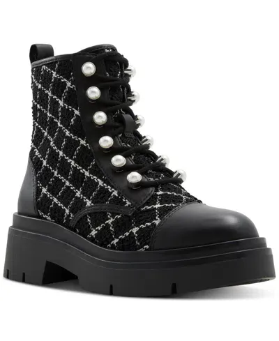 Aldo Women's Marthia Combat Ankle Boots In Black