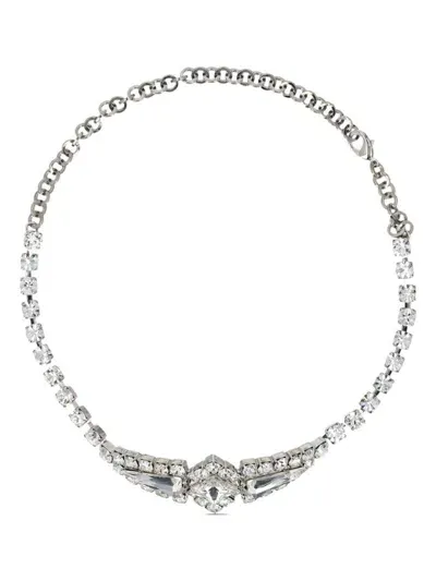 Alessandra Rich Crystal Choker In Metallic