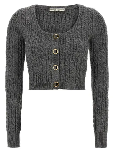 Alessandra Rich Sweaters In Gray