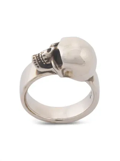 Alexander Mcqueen Alexander Mc Queen Skull Ring In Metallic